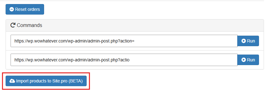 Buhalterinių nustatymų langas Site.pro programoje